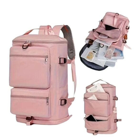 Large Pink Travel Bag/Bacpack - Picture 5 of 6